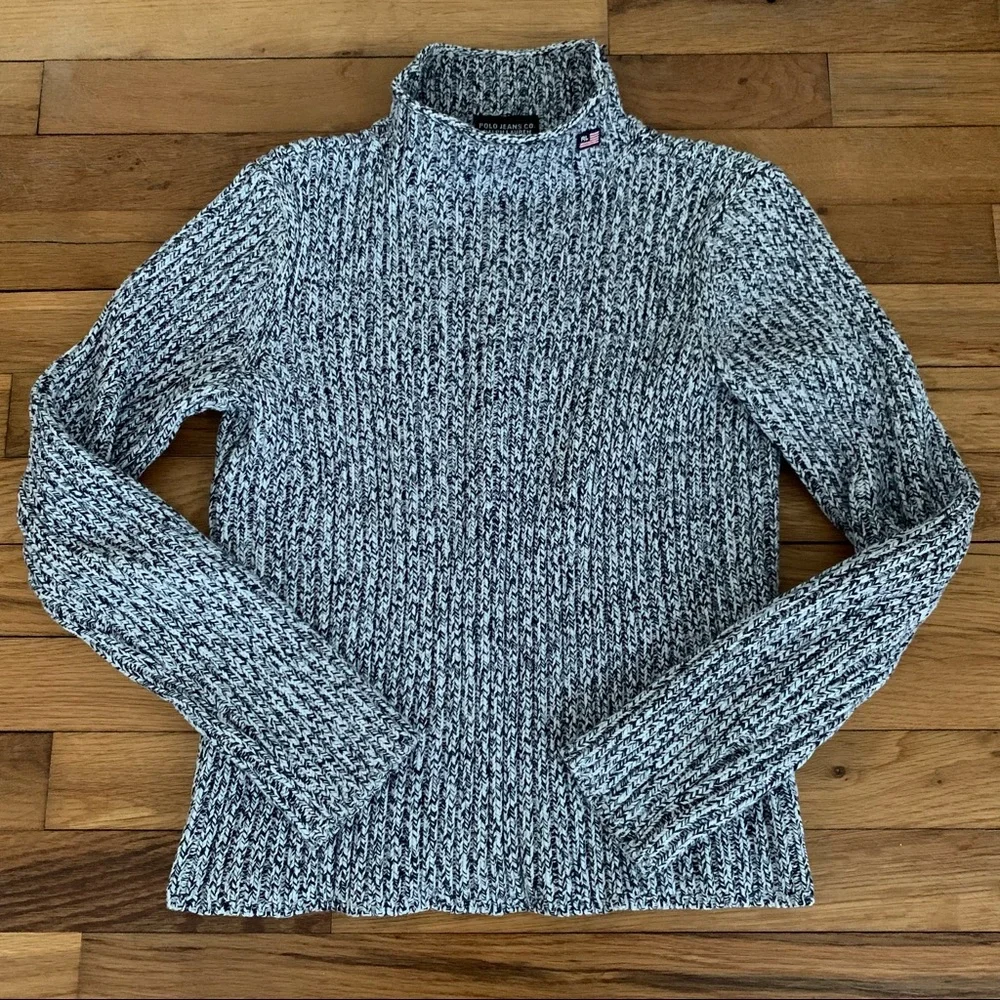 Vintage Ralph Lauren Turtleneck Ski Polo Sweater - Picture 2 of 11